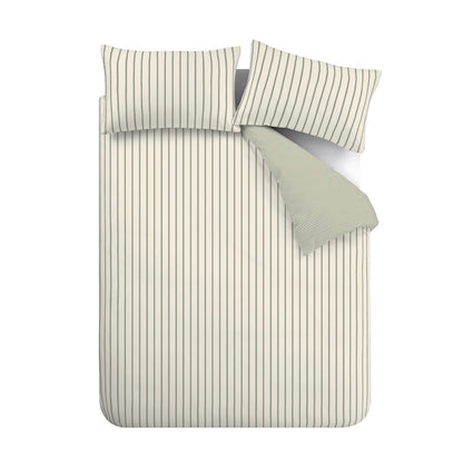 Bianca Hampton Stripe Duvet Cover Set - Green