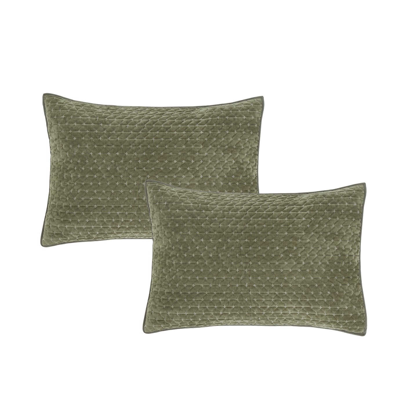 Bianca Attica Velvet Bedspread - Green