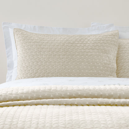 Bianca Attica Velvet Bedspread - Natural