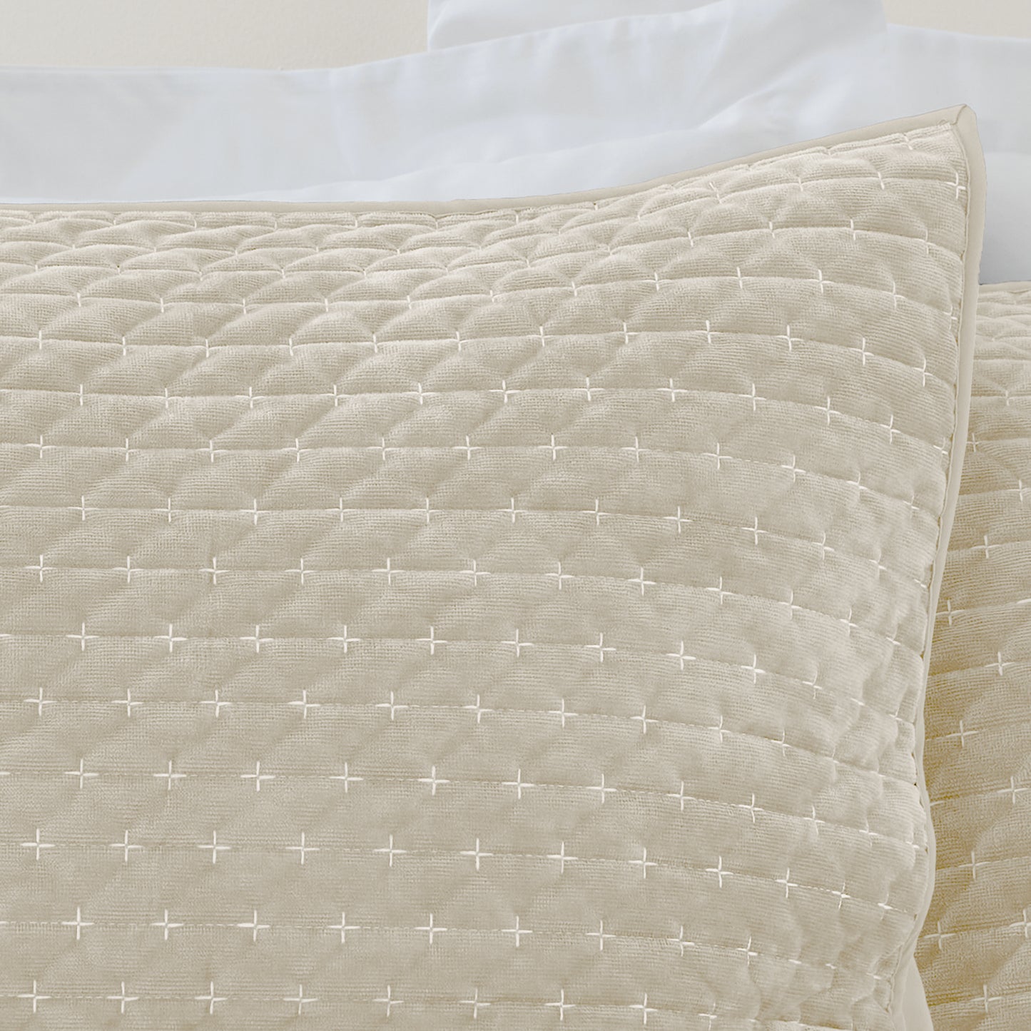 Bianca Attica Velvet Bedspread - Natural