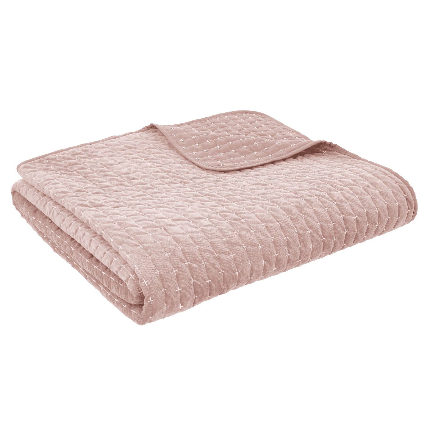 Bianca Attica Velvet Bedspread - Pink