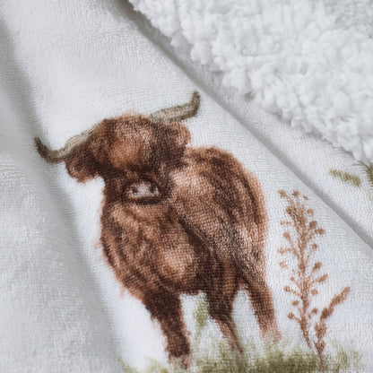 Catherine Lansfield Angus Highland Cow Throw
