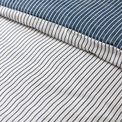 Catherine Lansfield Oxford Pinstripe Duvet Cover Set - Navy