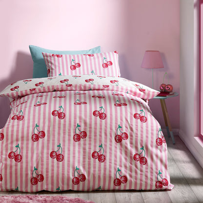 Catherine Lansfield Disco Cherries Duvet Cover Set
