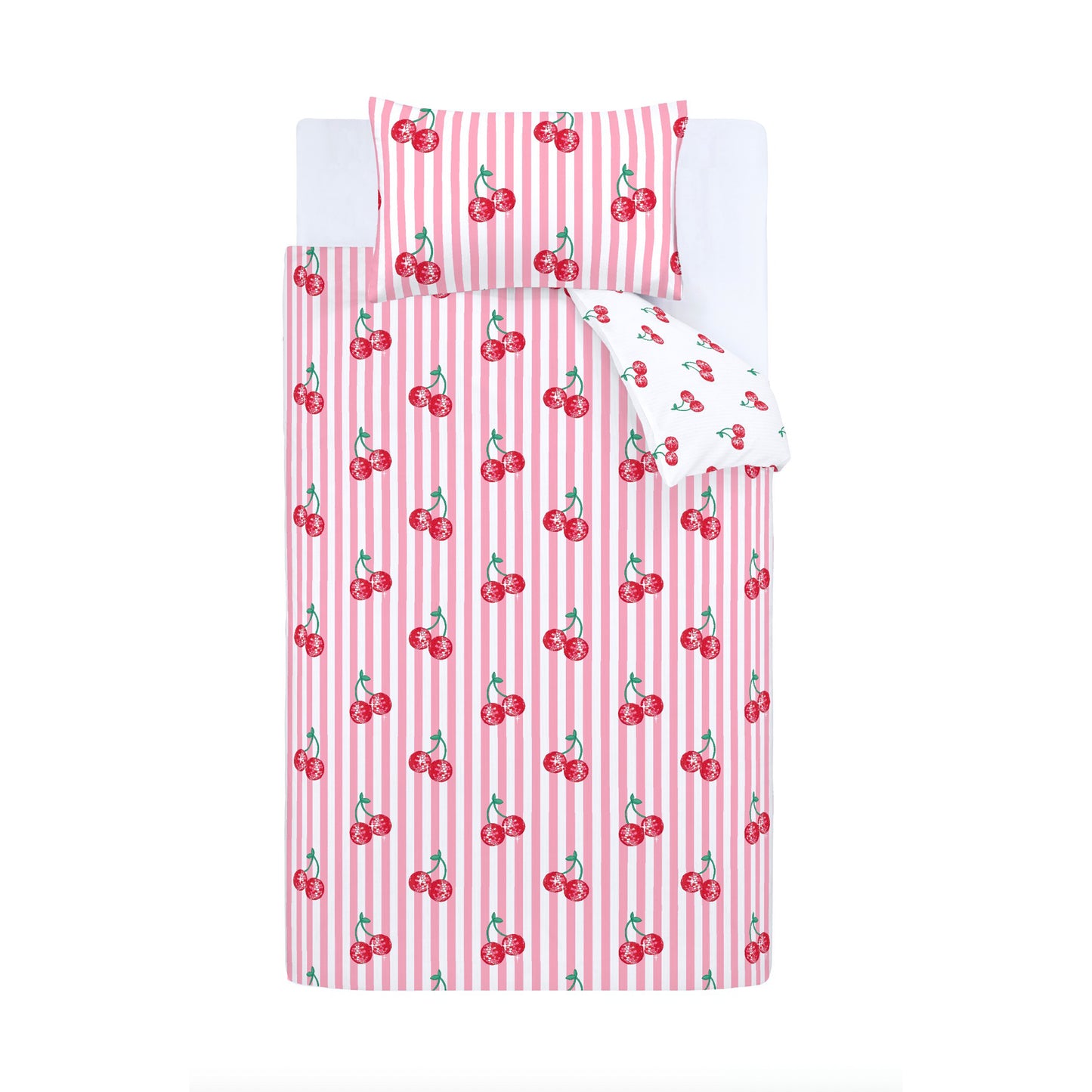 Catherine Lansfield Disco Cherries Duvet Cover Set