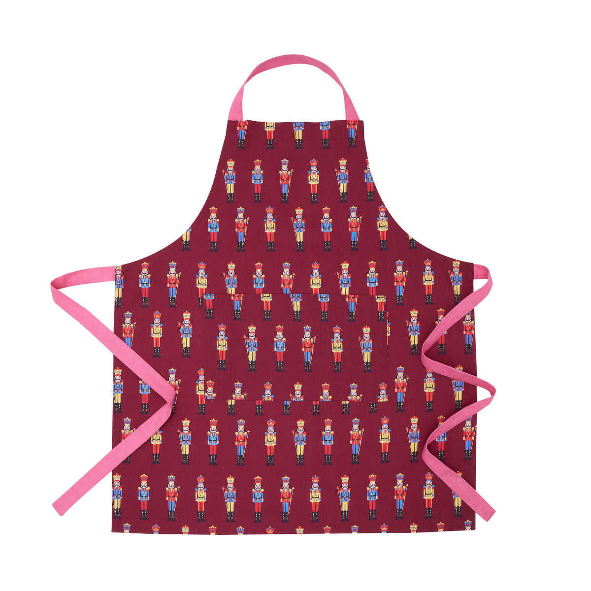 Catherine Lansfield Christmas Nutcracker Apron - Plum