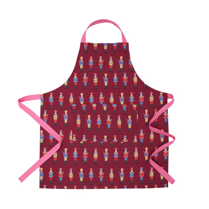 Catherine Lansfield Christmas Nutcracker Apron - Plum