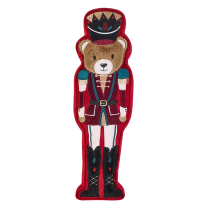 Catherine Lansfield Christmas Nutcracker Bear 3D Cushion