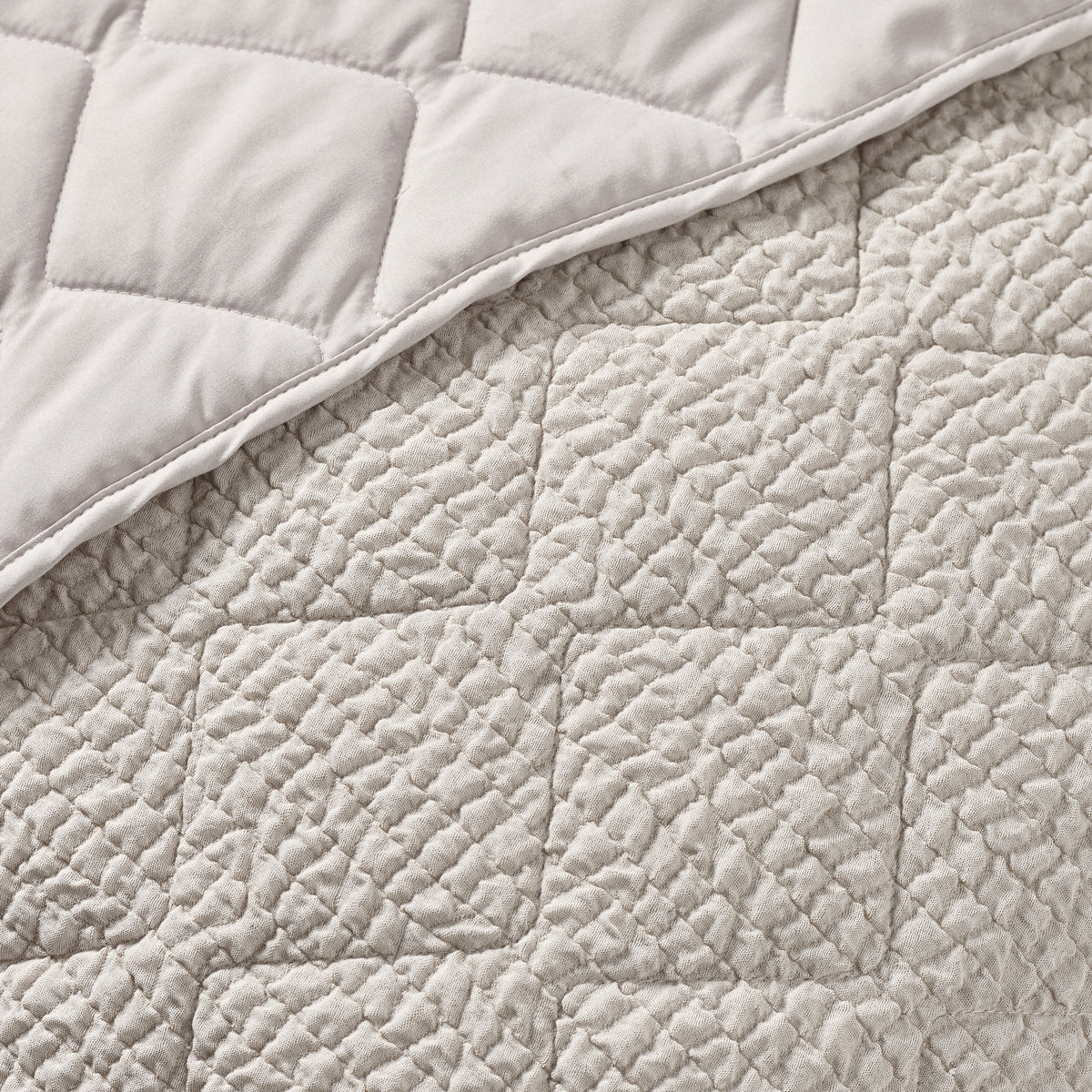 Catherine Lansfield Crinkle Seersucker Texture Bedspread - Natural