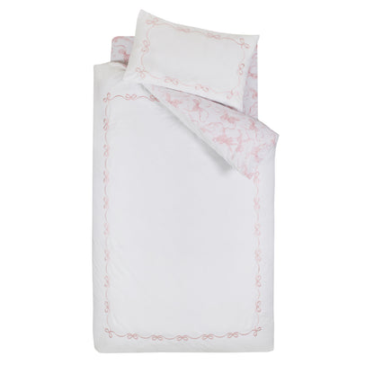 Catherine Lansfield Bow Embroidery Duvet Cover Set