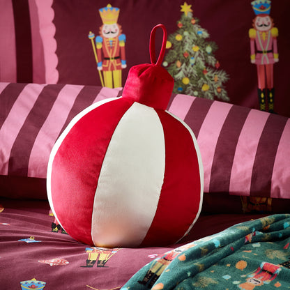 Catherine Lansfield Christmas Bauble 3D Cushion