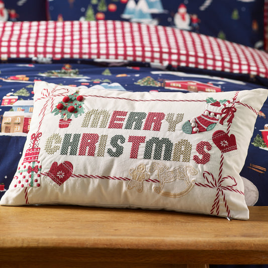 Catherine Lansfield Merry Christmas Filled Cushion