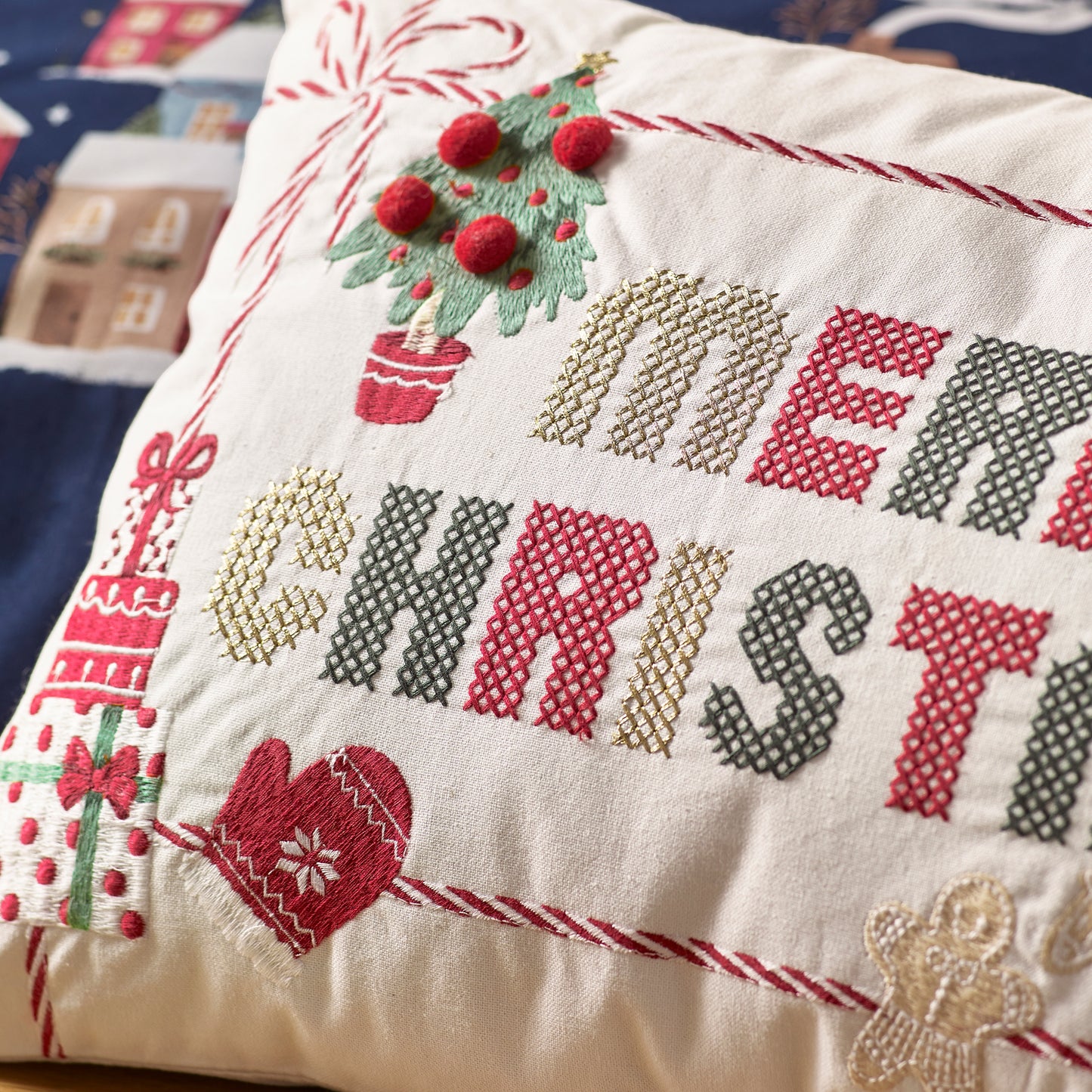 Catherine Lansfield Merry Christmas Filled Cushion