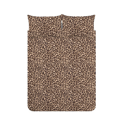 Catherine Lansfield Animal Print Duvet Cover Set - Brown