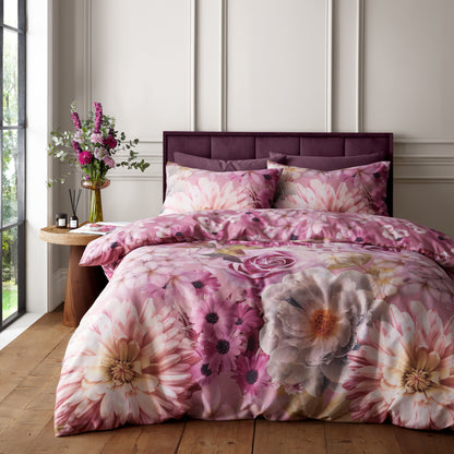 RHS x Catherine Lansfield Rosemoor Floral Duvet Cover Set