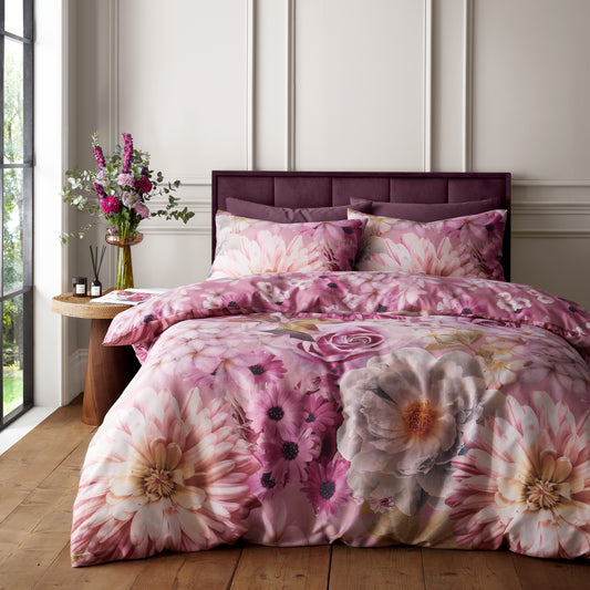 RHS x Catherine Lansfield Rosemoor Floral Duvet Cover Set