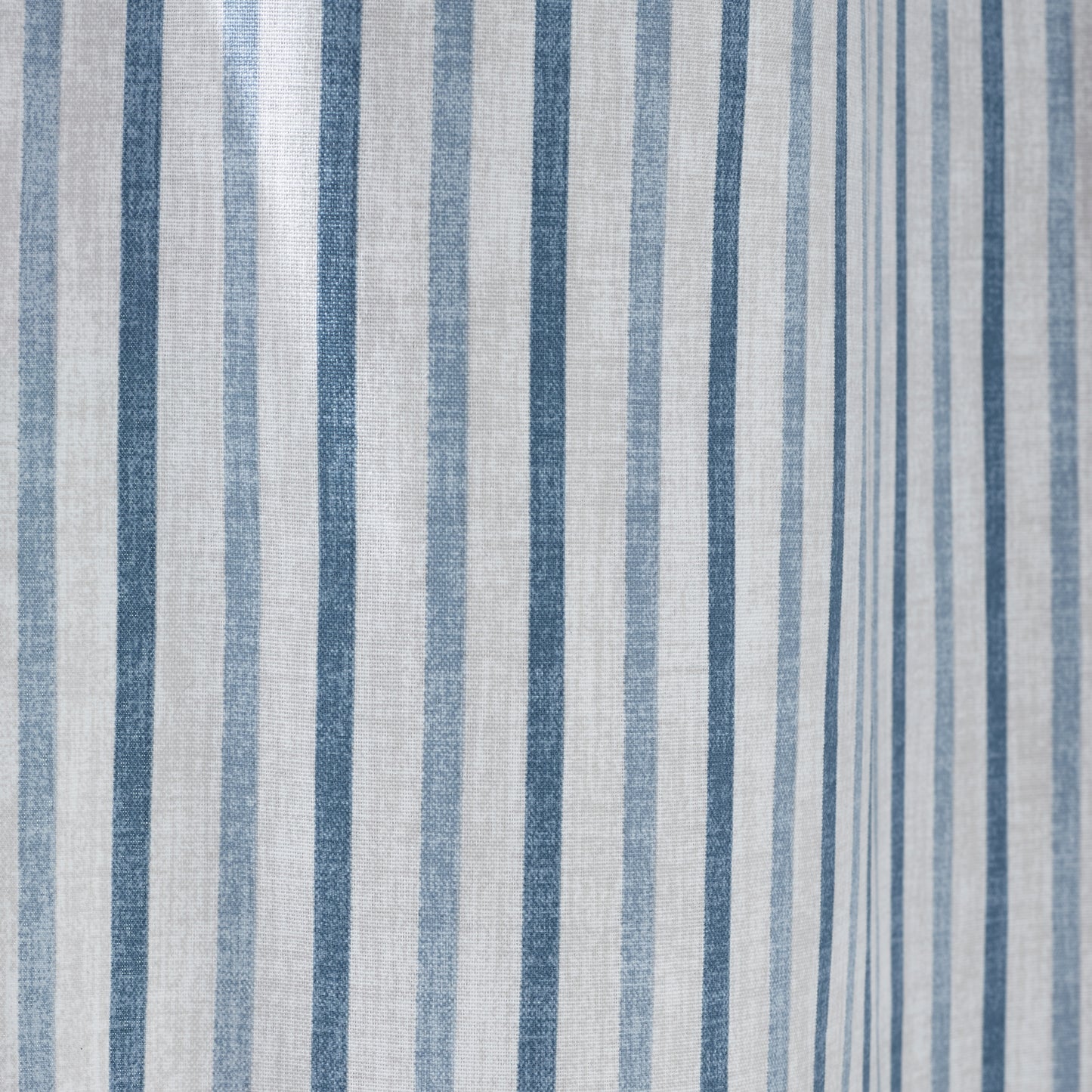 Catherine Lansfield Logan Stripe Eyelet Curtains - Blue
