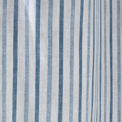 Catherine Lansfield Logan Stripe Eyelet Curtains - Blue