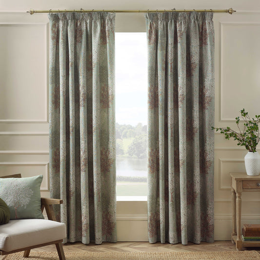 Catherine Lansfield Woodland Trees Pencil Pleat Curtains