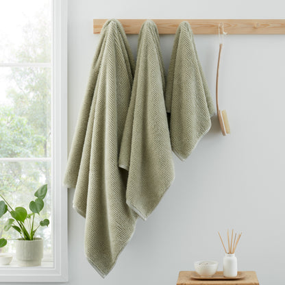 Bianca Soft Zero Twist Spa Bath Towels - Green