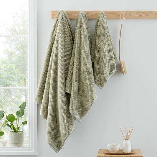 Bianca Soft Zero Twist Spa Bath Towels - Green