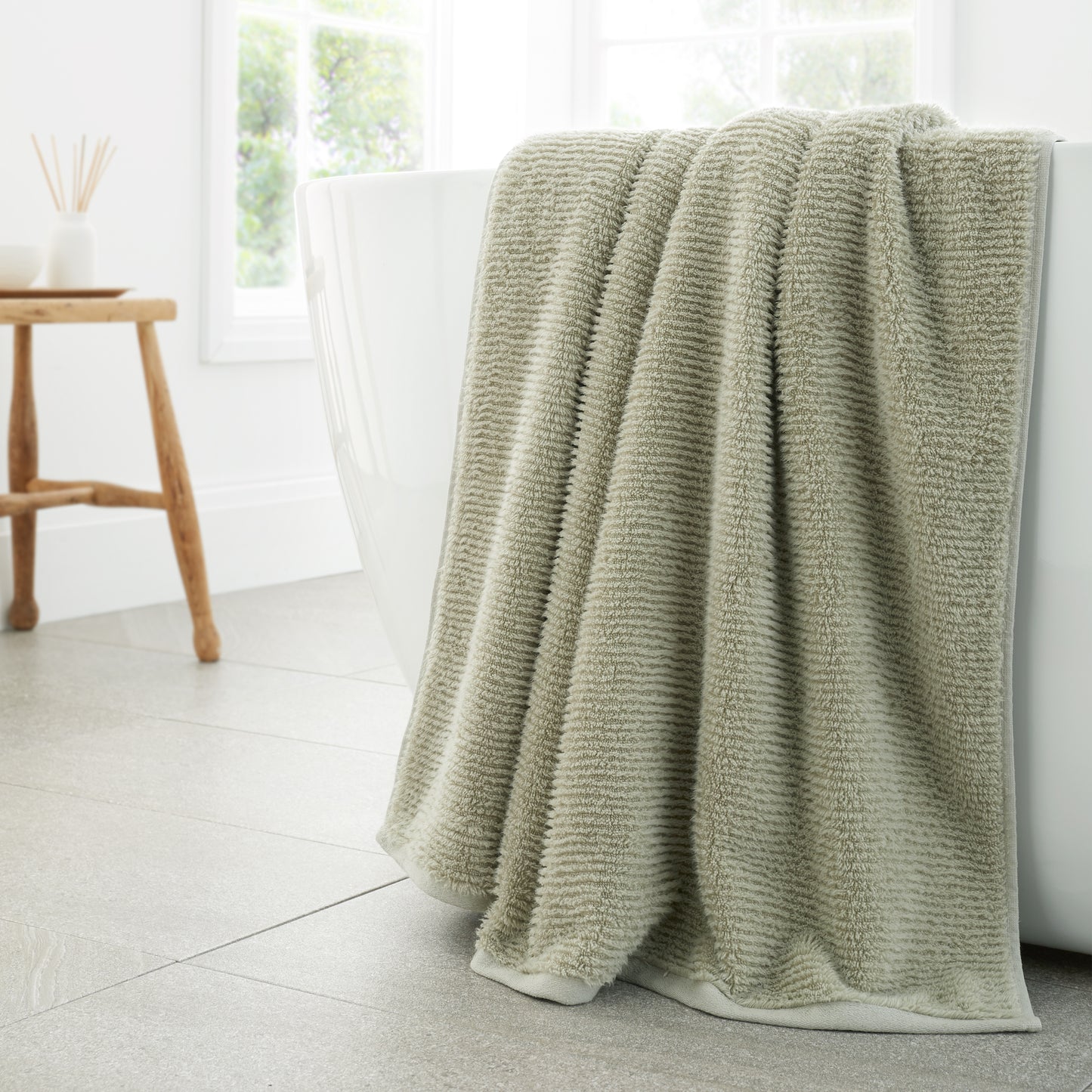 Bianca Soft Zero Twist Spa Bath Towels - Green