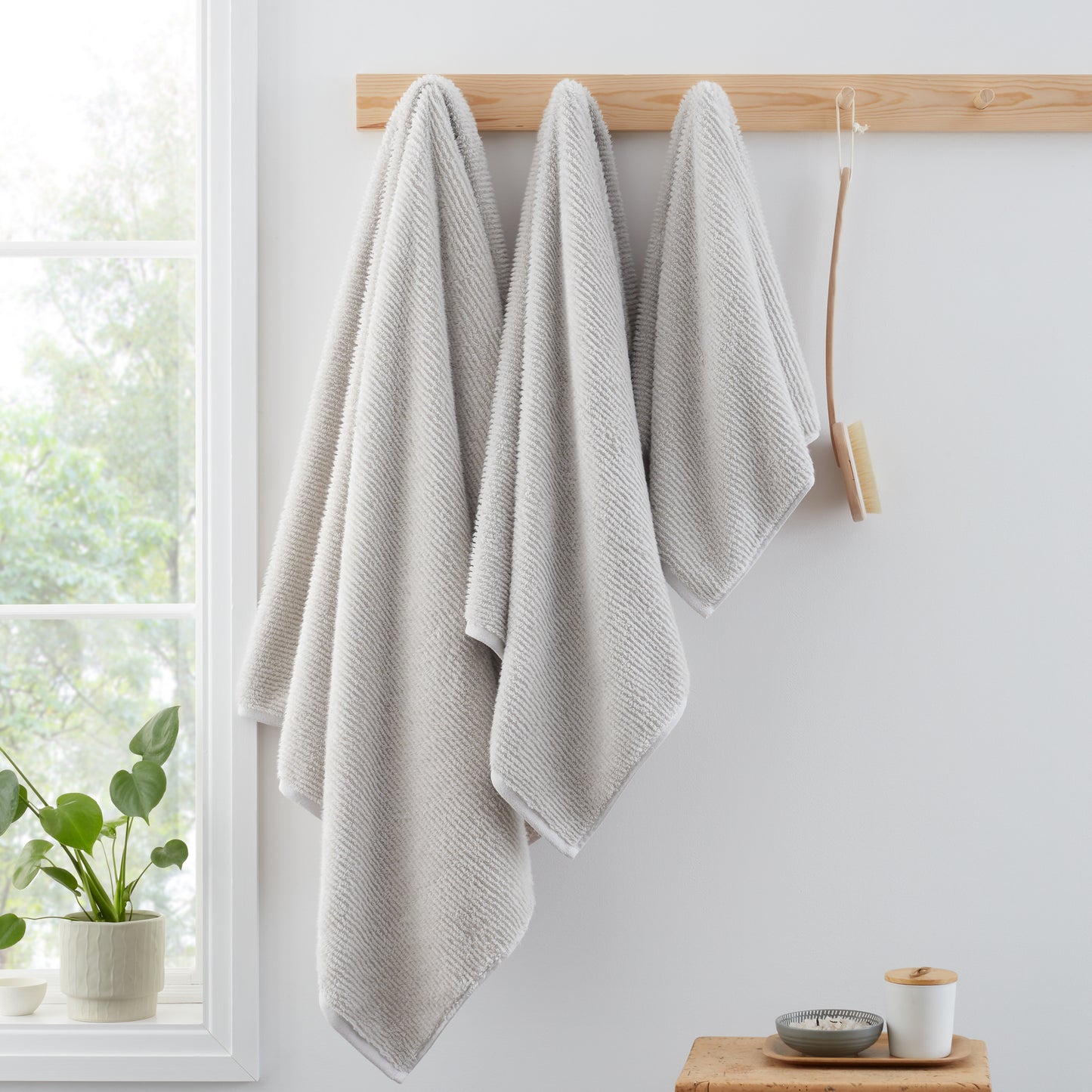 Bianca Soft Zero Twist Spa Bath Towels - Silver