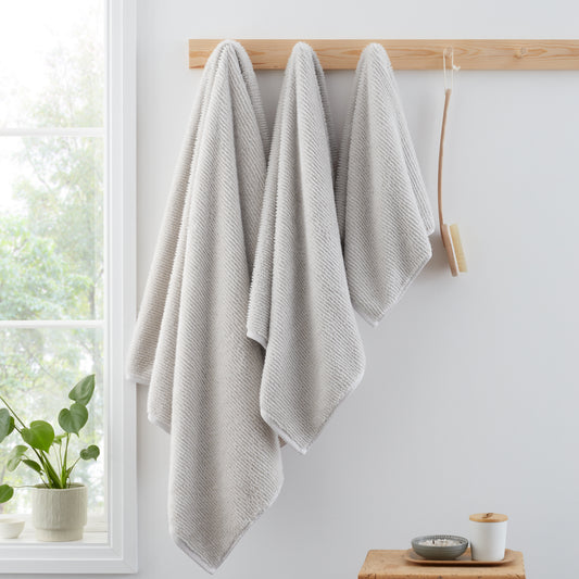 Bianca Soft Zero Twist Spa Bath Towels - Silver