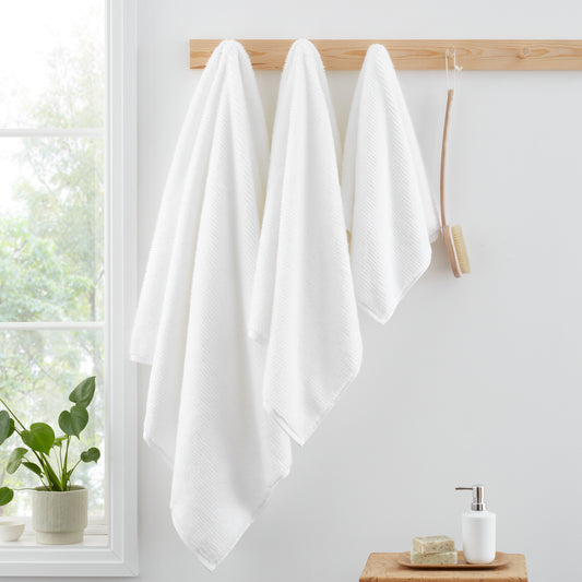 Bianca Soft Zero Twist Spa Bath Towels - White