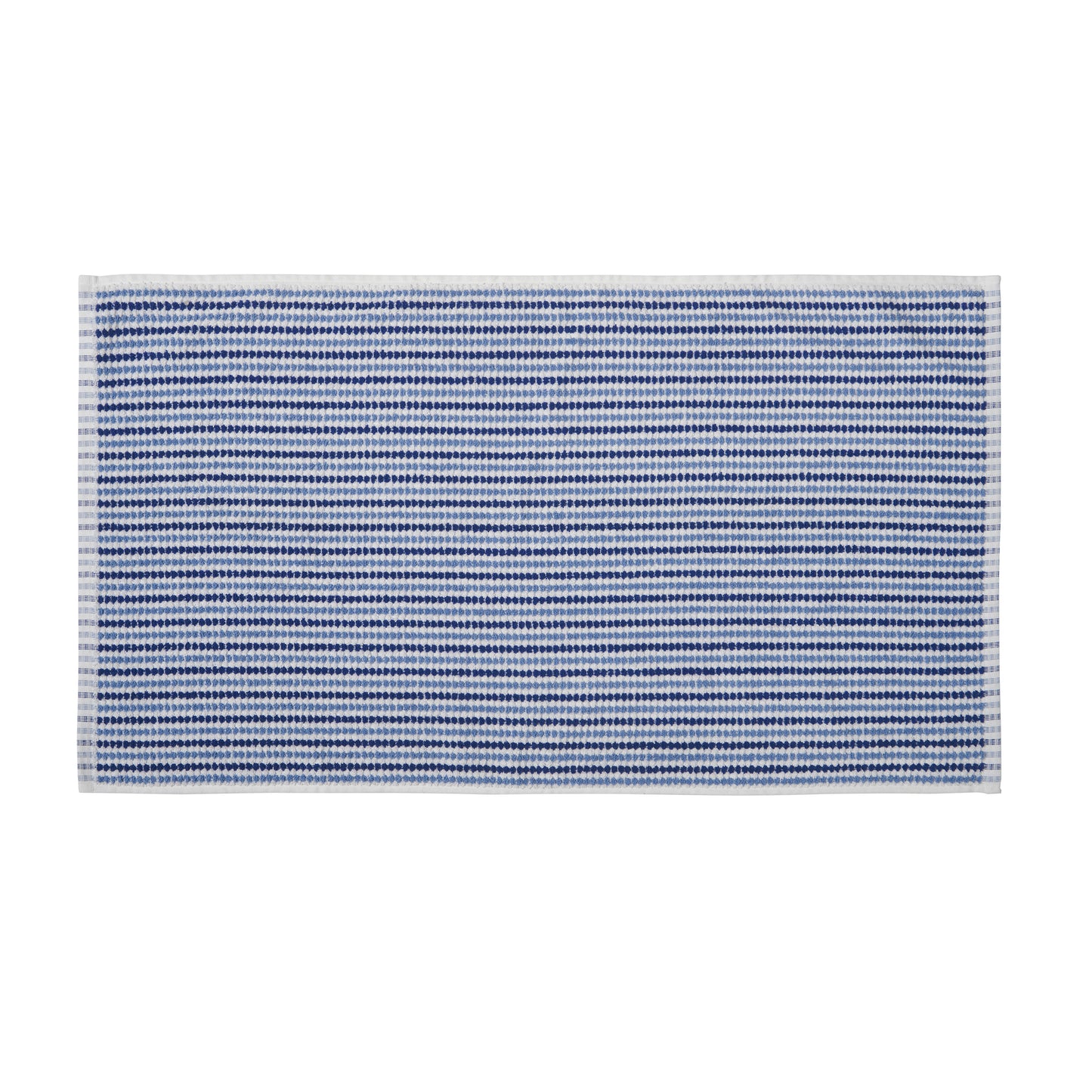 Catherine Lansfield Rice Weave Stripe Bath Towels - Blue