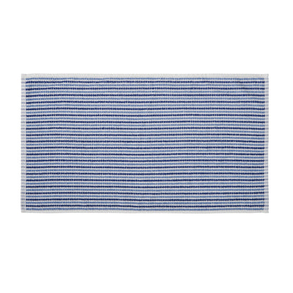Catherine Lansfield Rice Weave Stripe Bath Towels - Blue