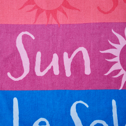 Catherine Lansfield Block Stripe Lounger Beach Towel