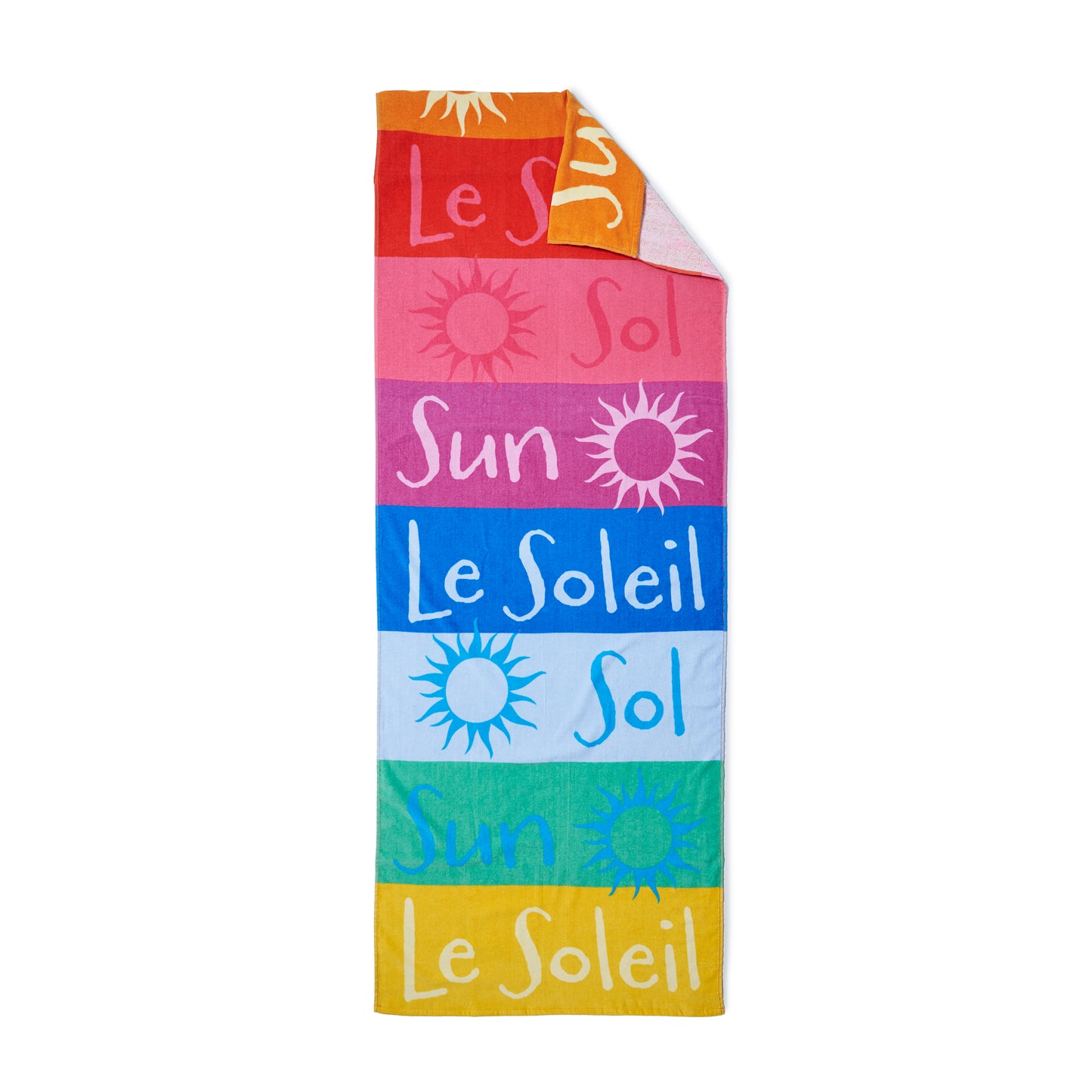 Catherine Lansfield Block Stripe Lounger Beach Towel
