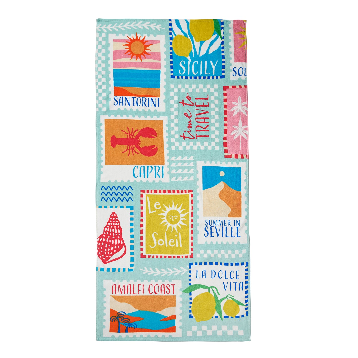 Catherine Lansfield Postcards Beach Towel