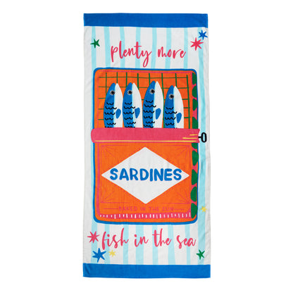 Catherine Lansfield Sardines Beach Towel