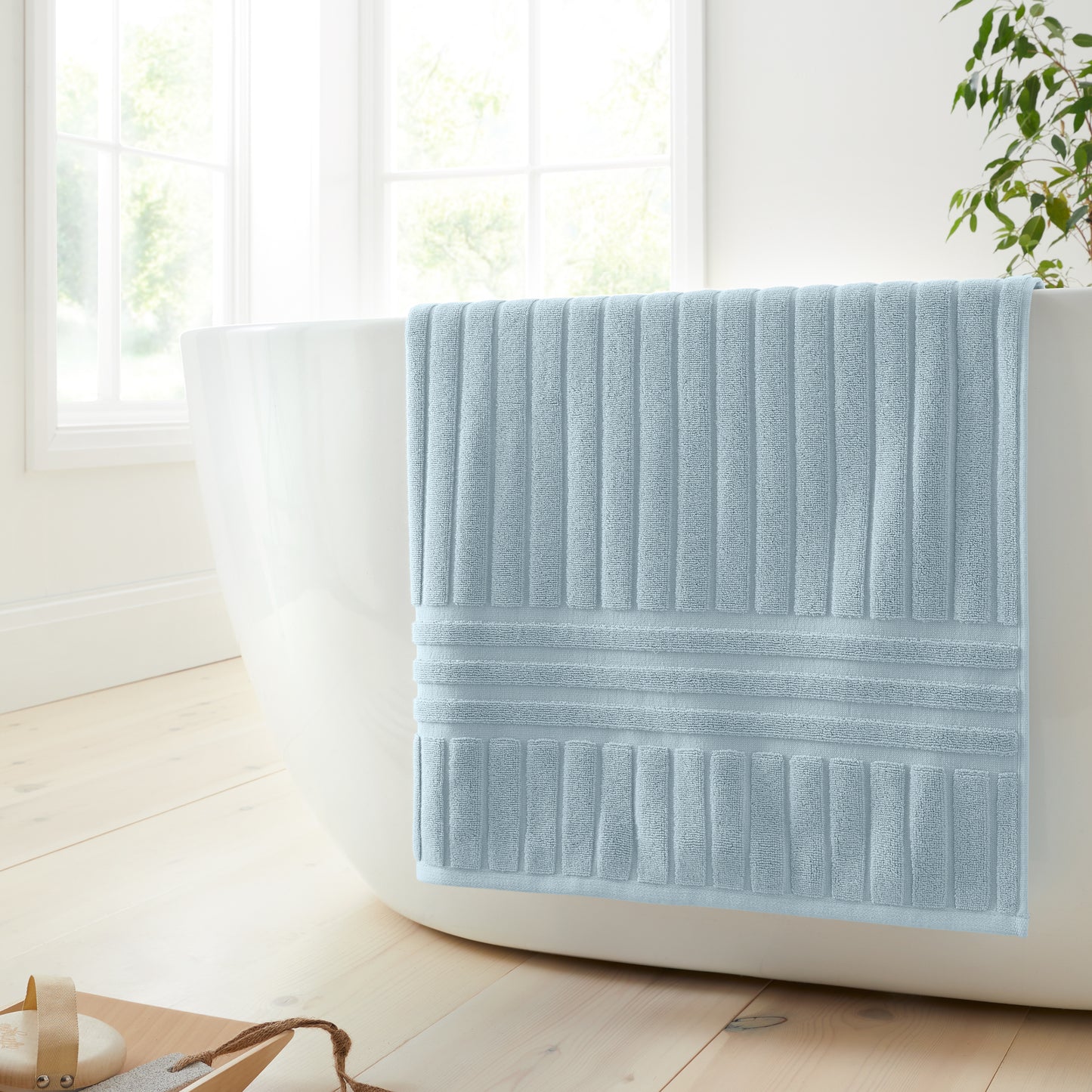 Bianca Hotel Bath Towels - Blue