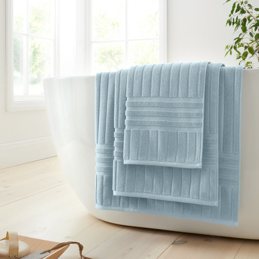 Bianca Hotel Bath Towels - Blue