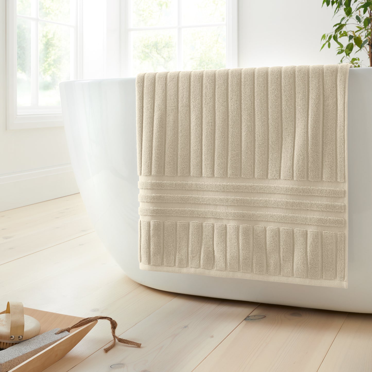 Bianca Hotel Bath Towels - Natural
