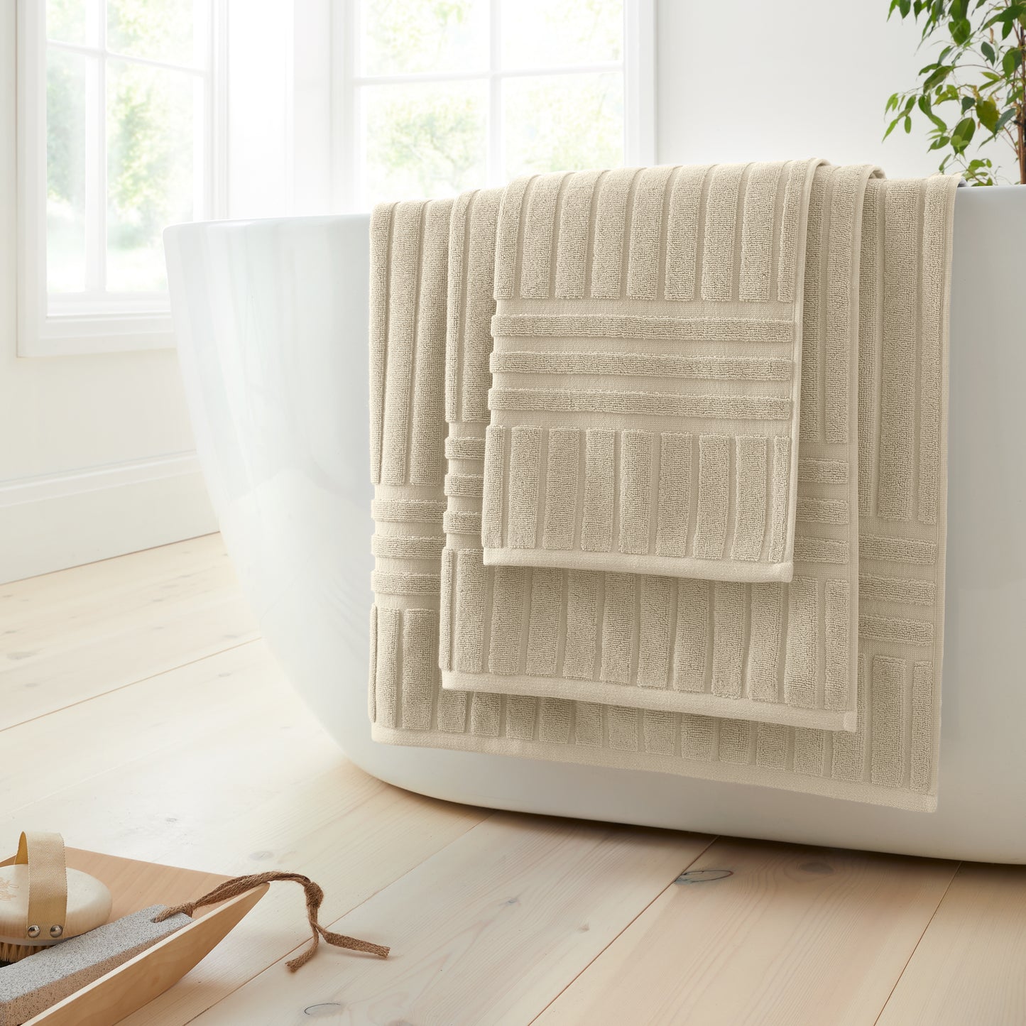Bianca Hotel Bath Towels - Natural