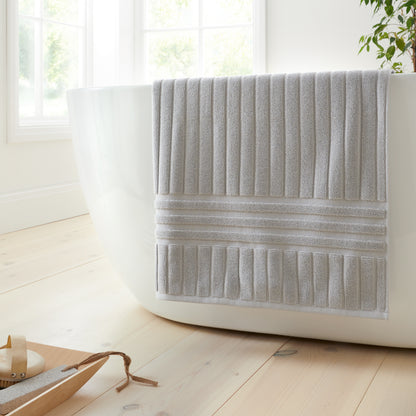 Bianca Hotel Bath Towels - Silver