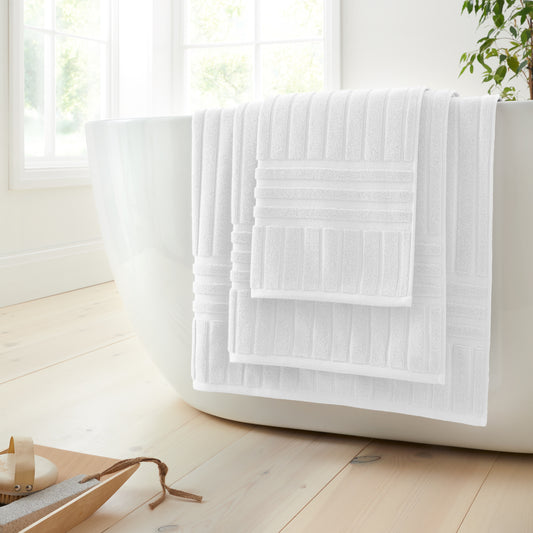 Bianca Hotel Bath Towels - White