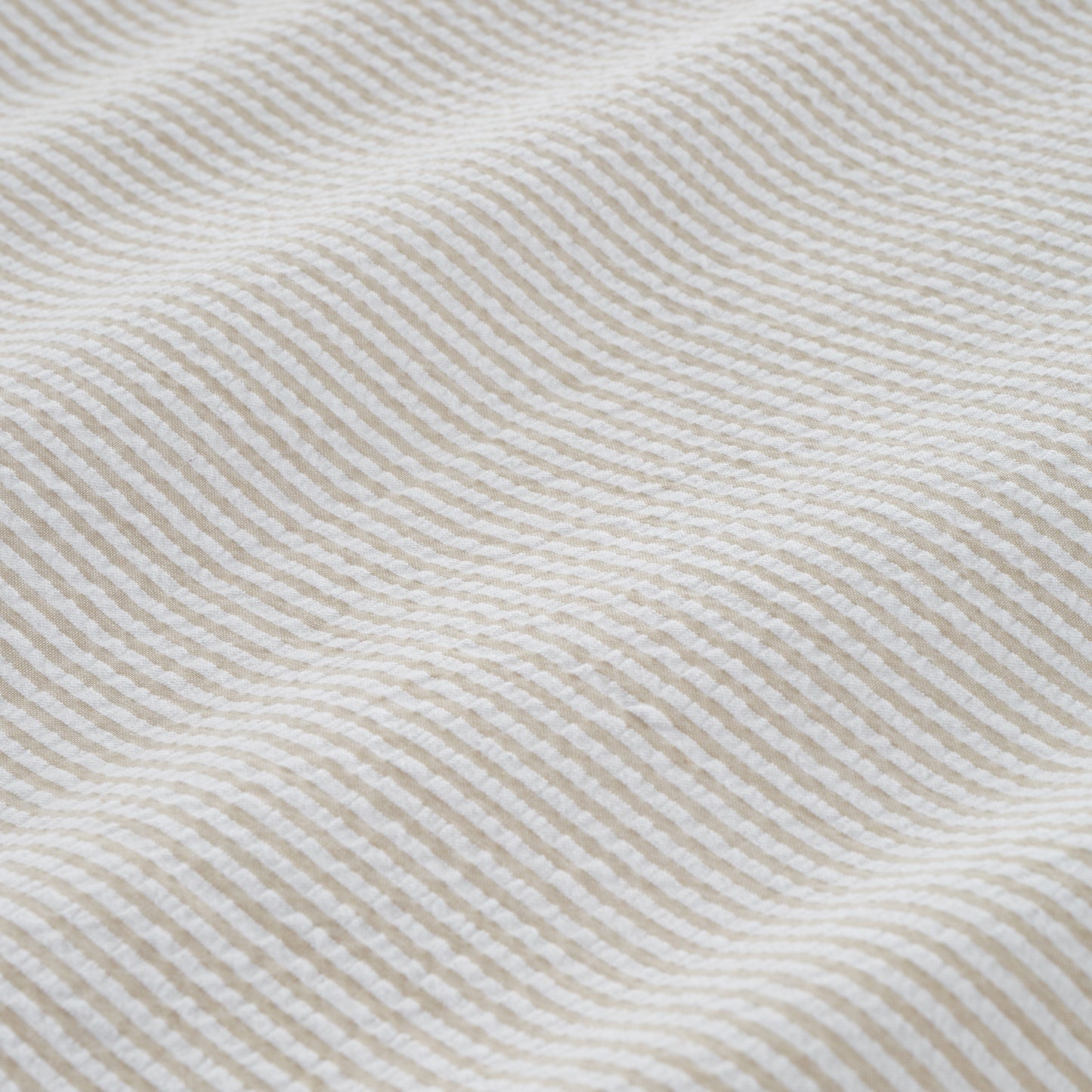 Bianca Seersucker Woven Stripe Duvet Cover Set - Natural