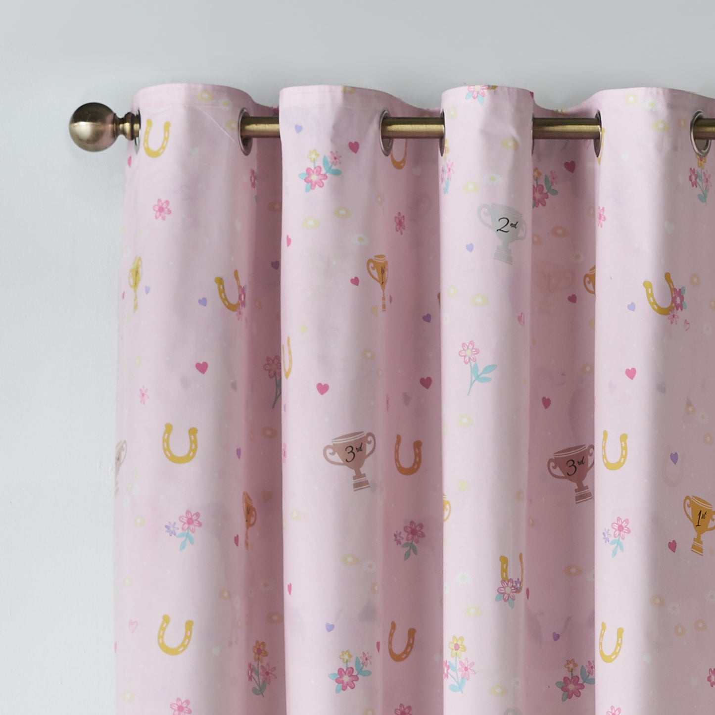 Catherine Lansfield Happy Horses Eyelet Curtains