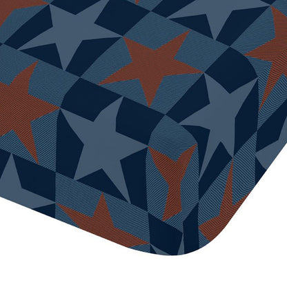Catherine Lansfield Stars And Check Fitted Sheet