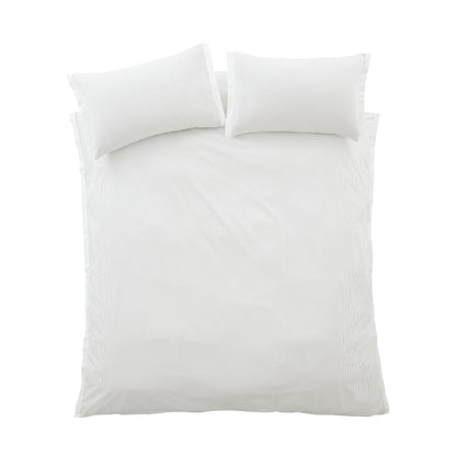 Bianca Seersucker Woven Stripe Duvet Cover Set - Grey