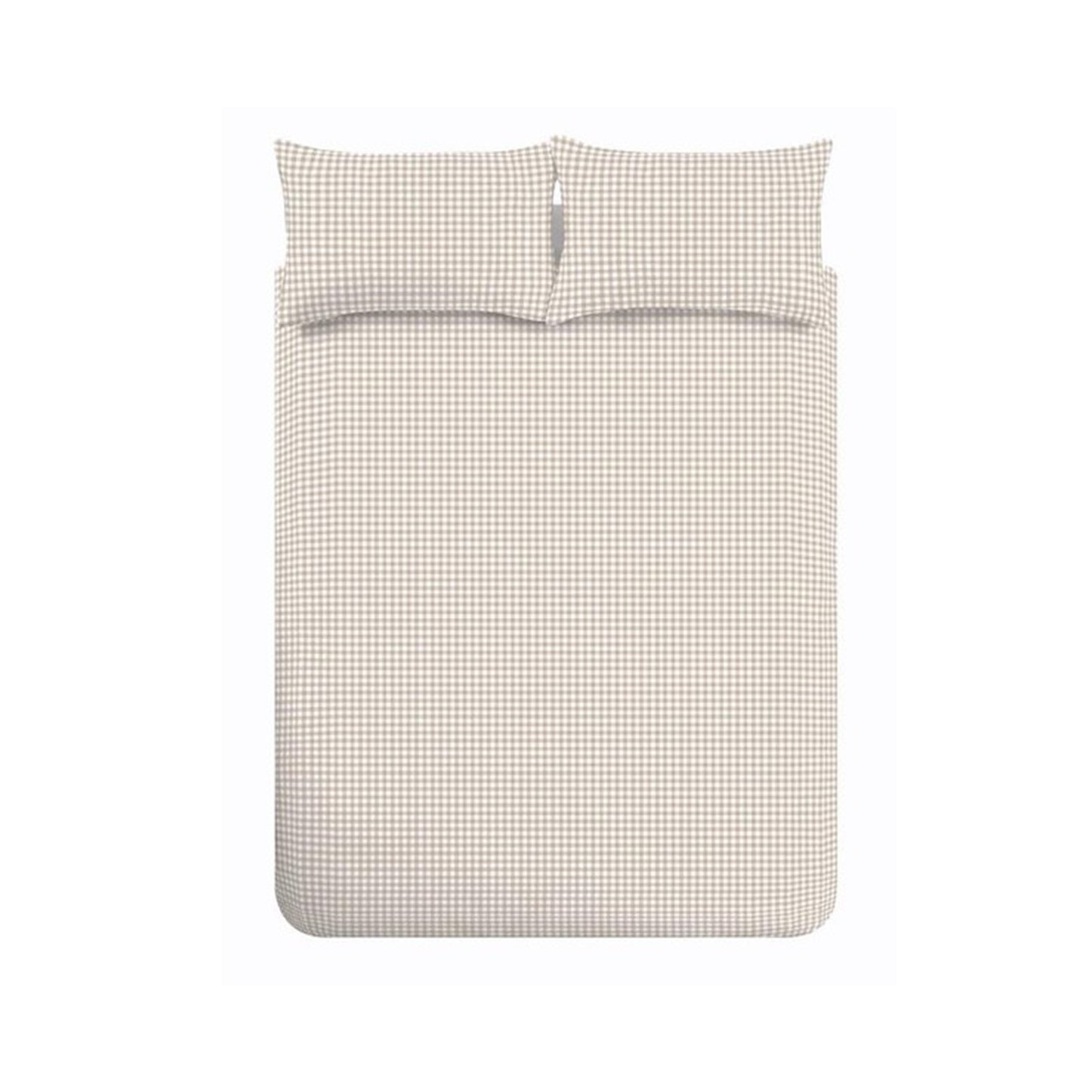 Catherine Lansfield Bamford Gingham Check Duvet Cover Set - Natural