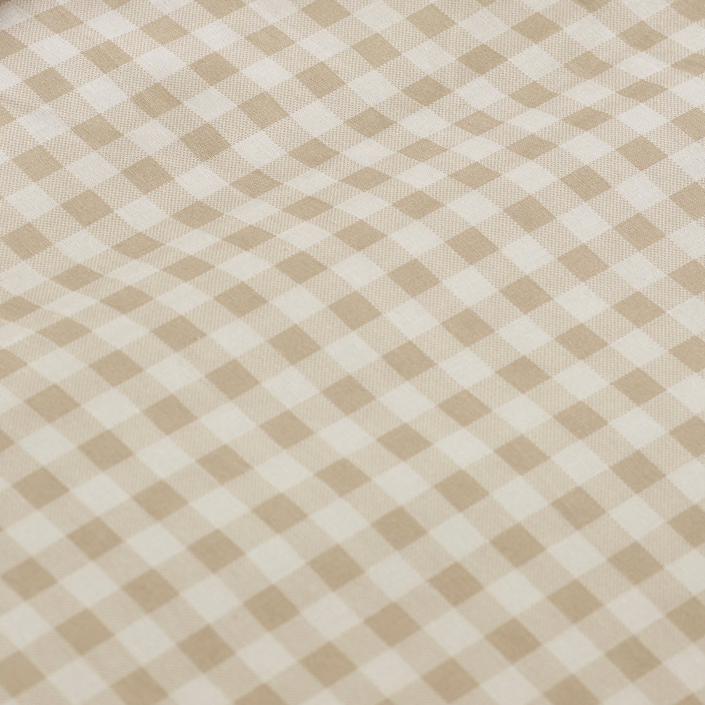 Catherine Lansfield Bamford Gingham Check Fitted Sheet - Natural