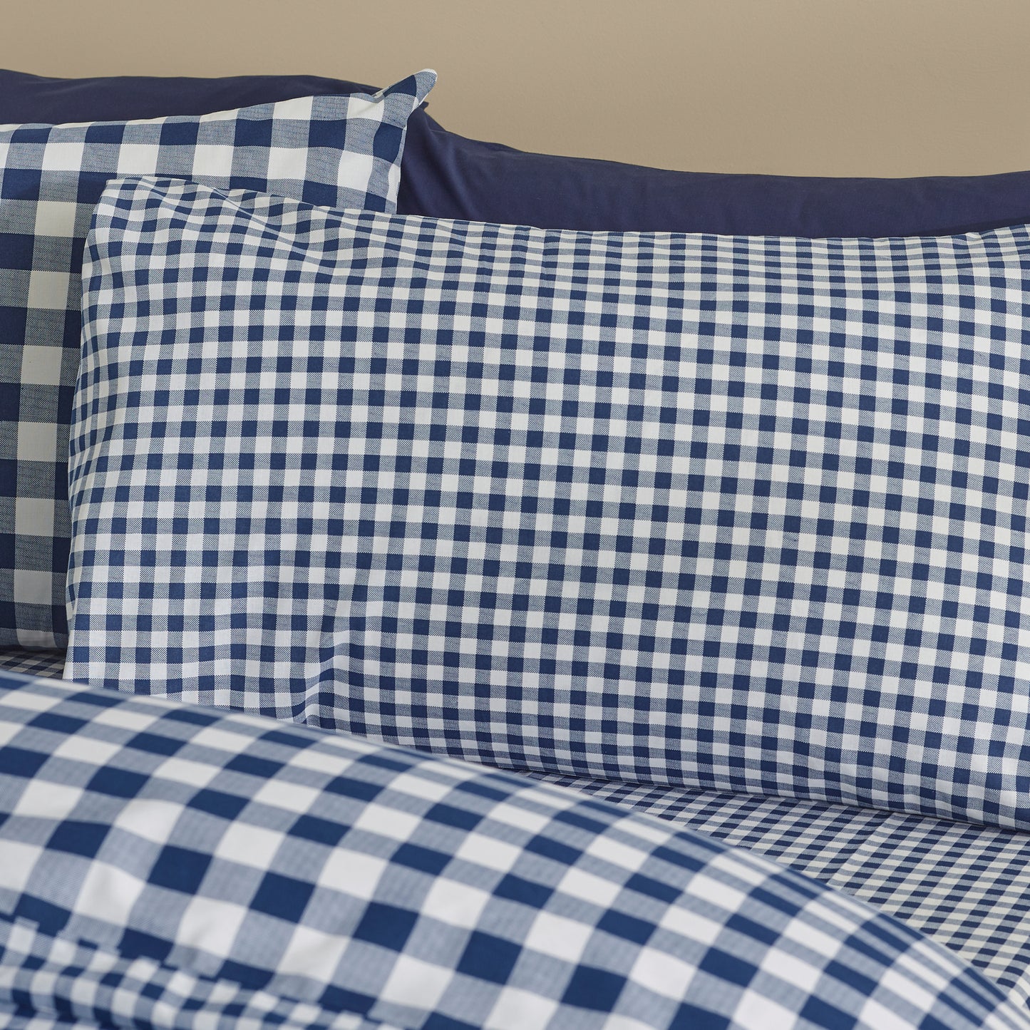 Catherine Lansfield Bamford Gingham Check Duvet Cover Set - Navy