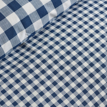 Catherine Lansfield Bamford Gingham Check Duvet Cover Set - Navy