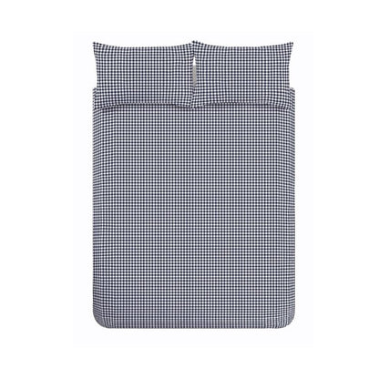 Catherine Lansfield Bamford Gingham Check Duvet Cover Set - Navy
